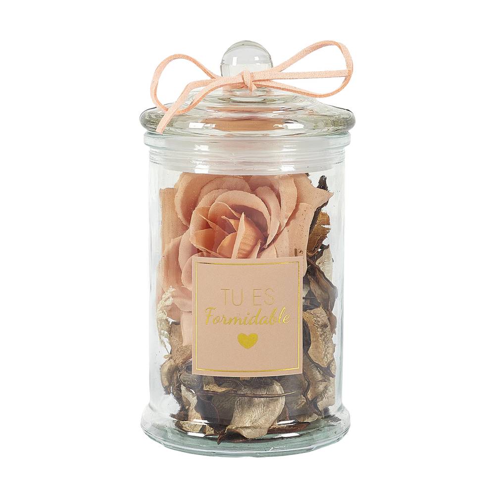 Popurri seco en frasco de vidrio 18 cm surtido