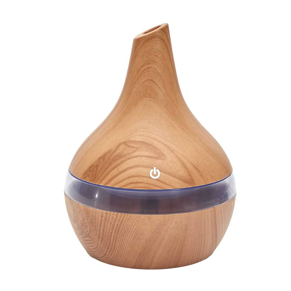 Difusor plastico con luz led multicolor 16 cm café