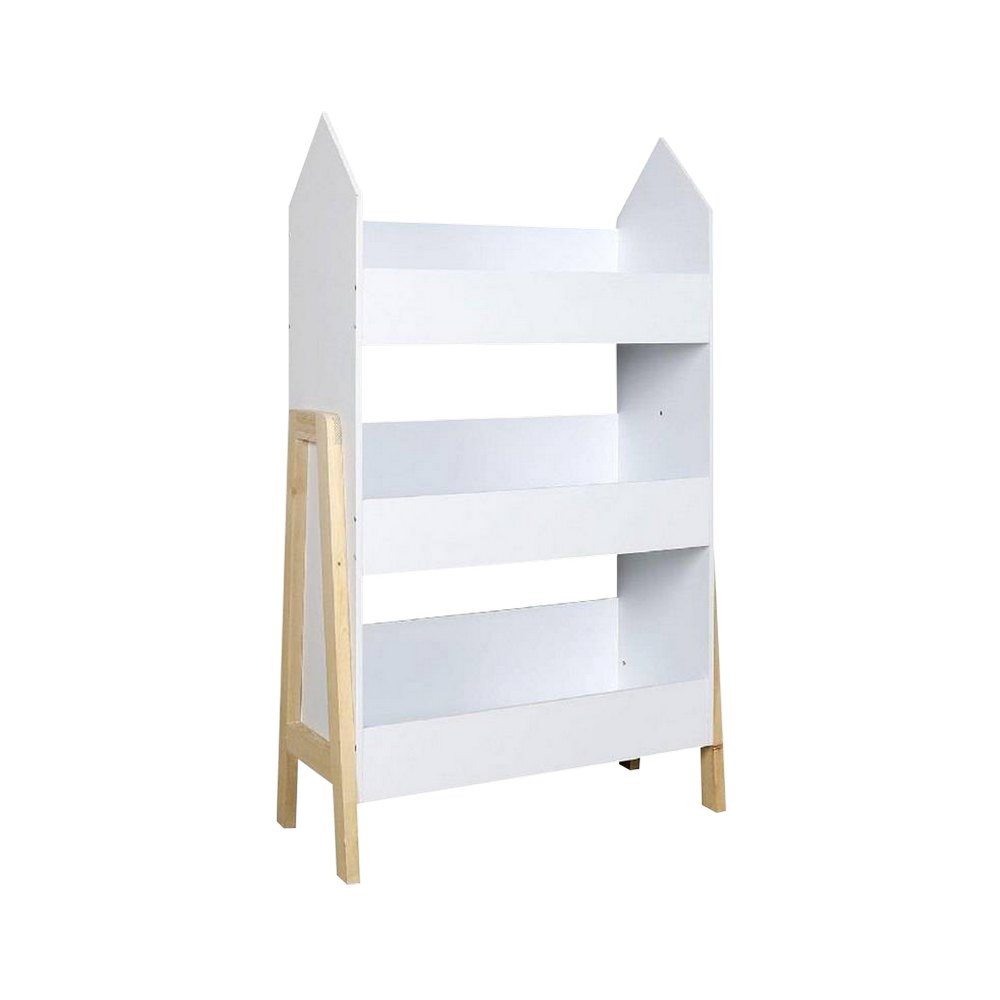 Librera infantil de madera de 100 x 27 x 60 cm color blanco