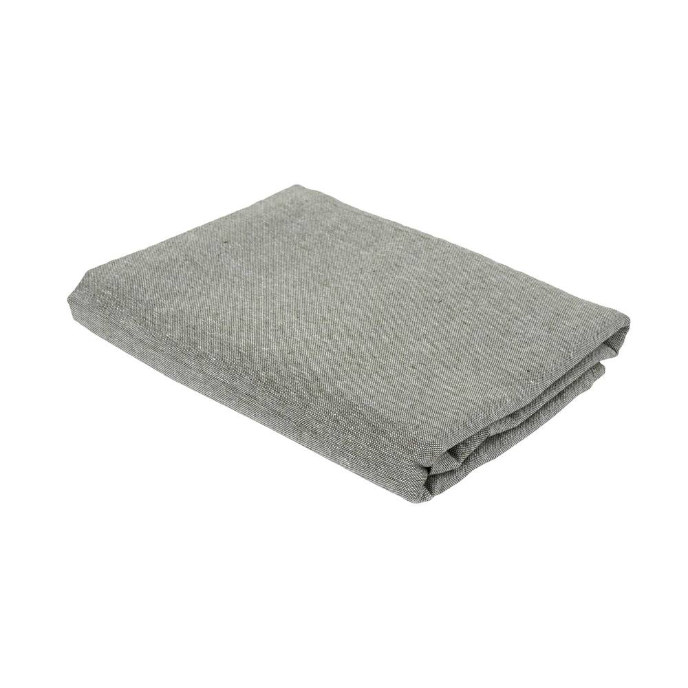 Mantel para mesa de algodón-poliester 140x250 cm verde oliva