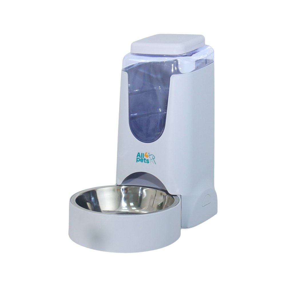 Dispensador de comida automatico para mascota de plastico