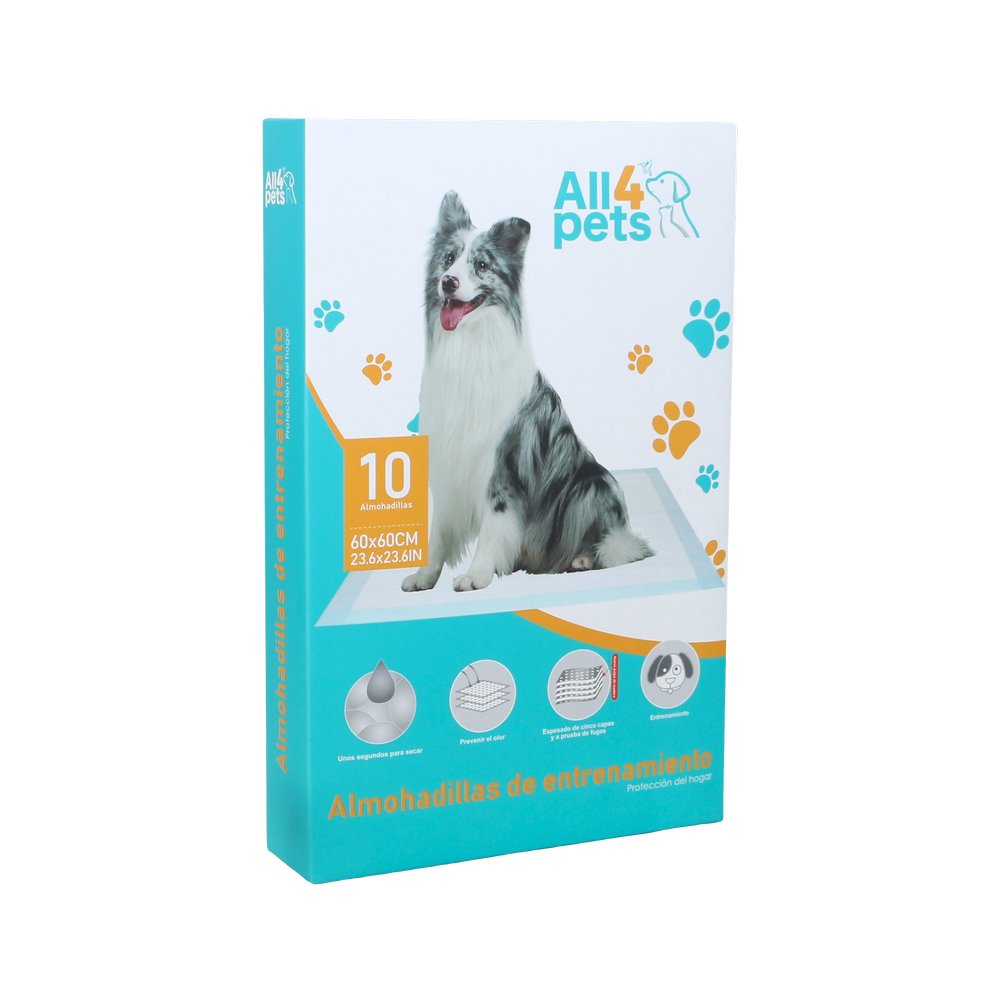 Almohadilla de adiestramiento para mascota 60x60 cm 10 piezas