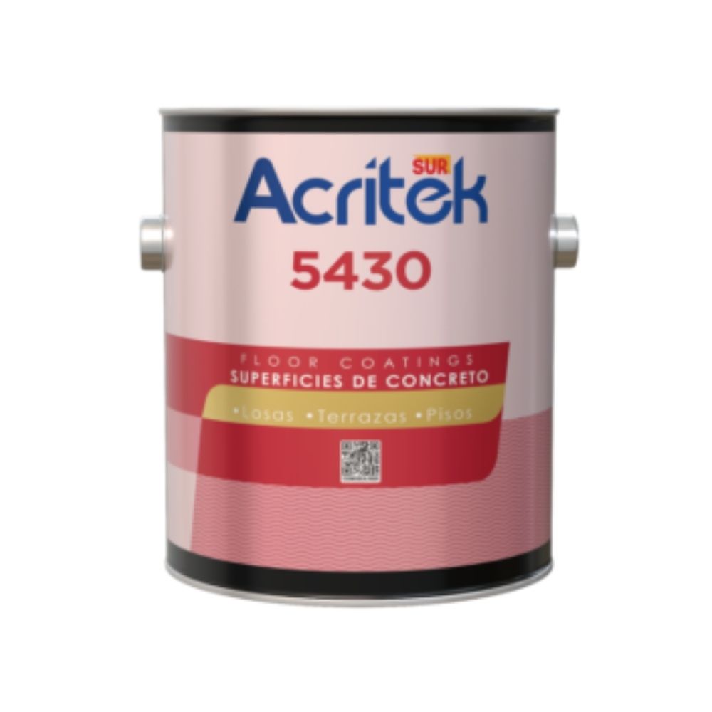 Pintura mate para piso galon almond acritek