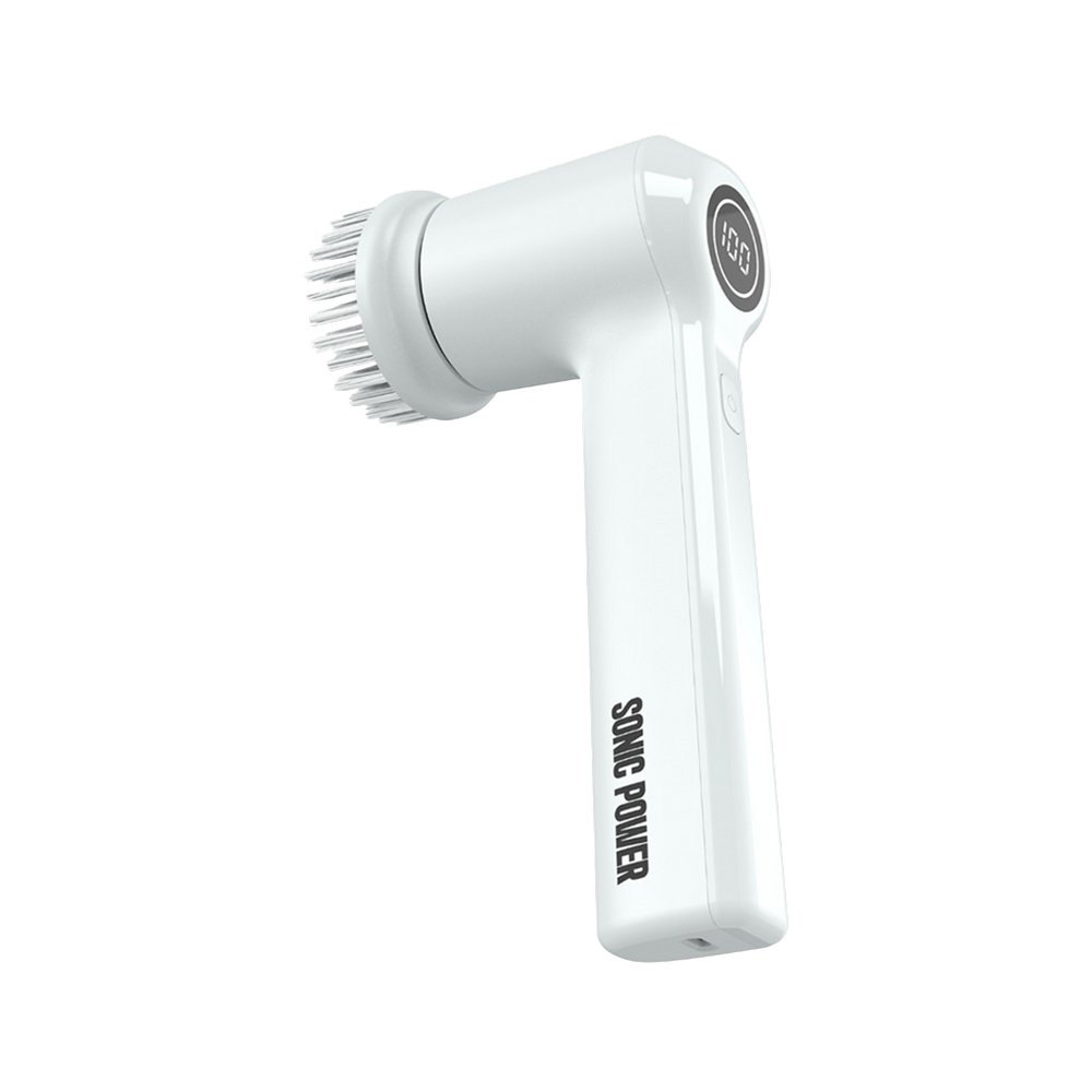 Cepillo electrico giratorio de plastico 41 cm recargable blanco 5 piezas