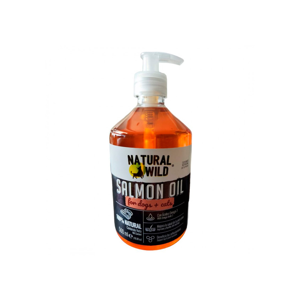Aceite de salmon 500 ml para gatos y perros