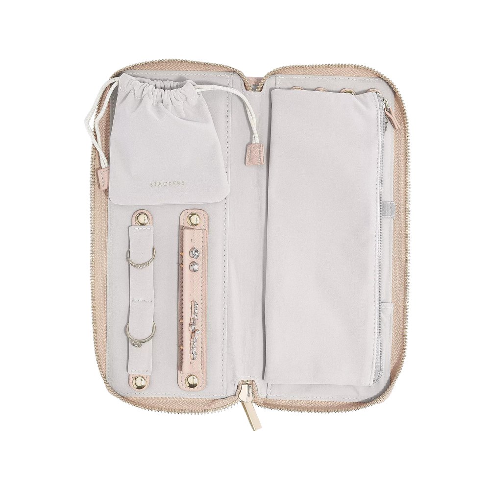 Joyero decorativo de 24.5 x 10.5 x 3 cm color taupe