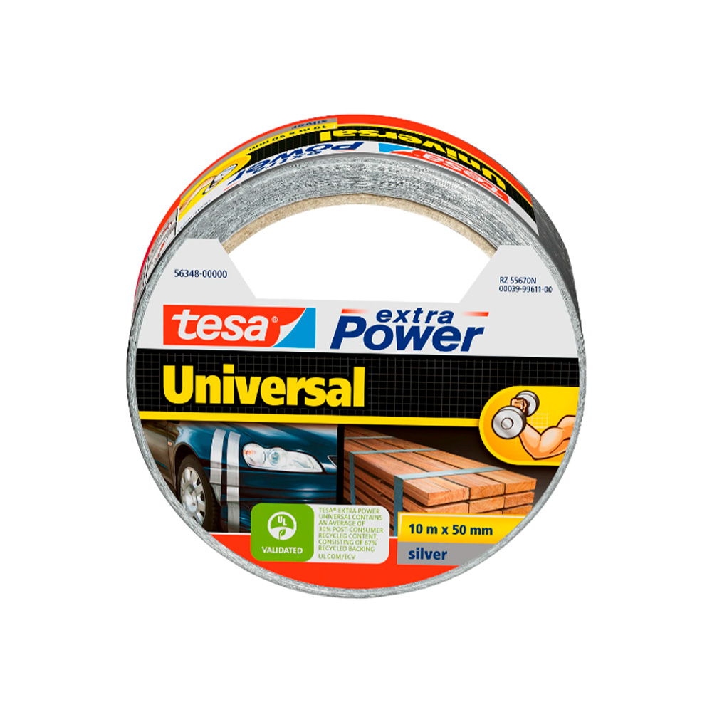 Cinta de ducto universal gris 10 m x 50 mm