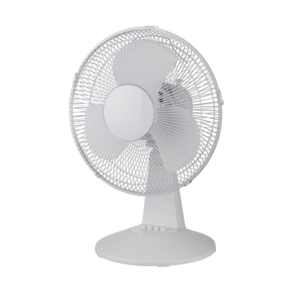 Ventilador de mesa giratorio blanco 30.48 cm (12 pulgadas)