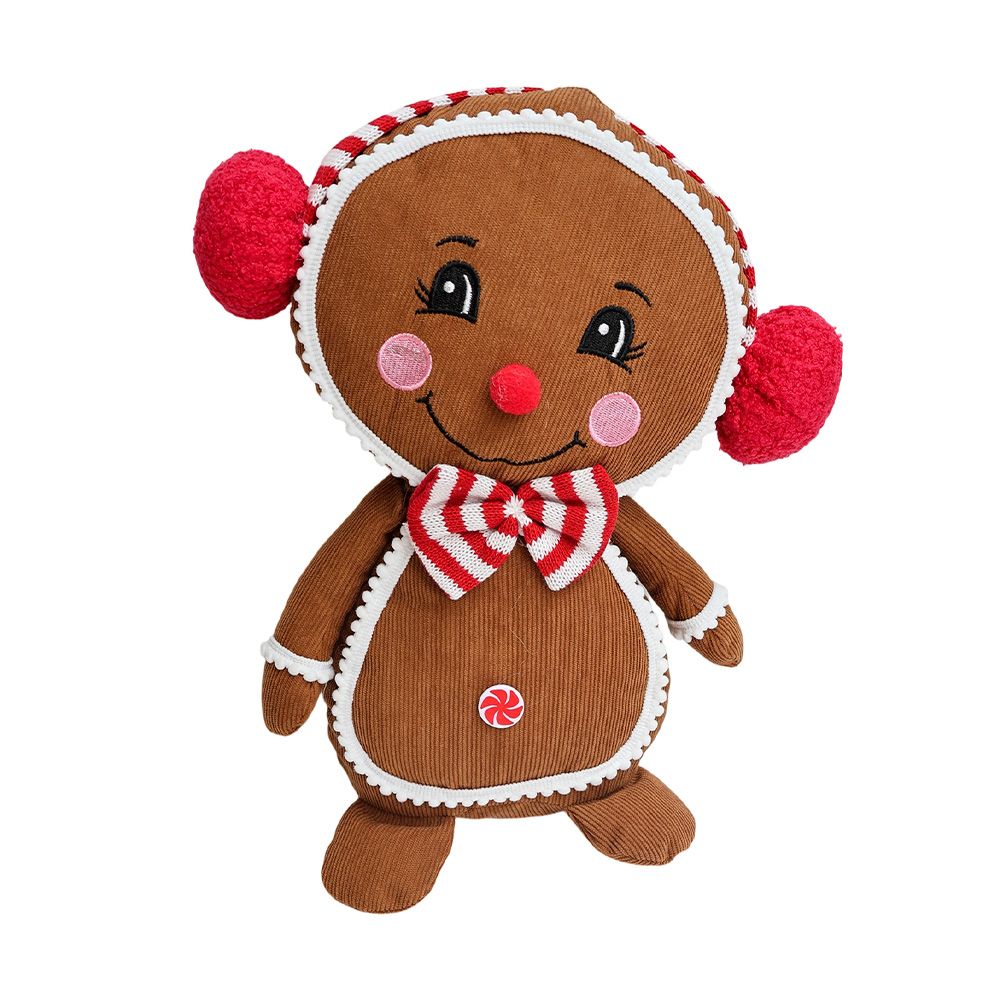 Cojin navideño 33x28 cm galleta de jengibre café jbxmas