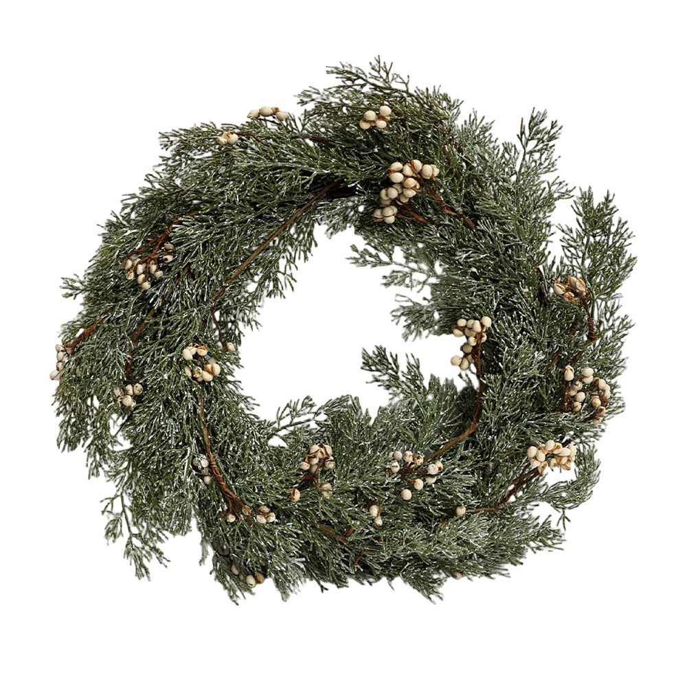 Corona navideña 45 cm verde wwxmas