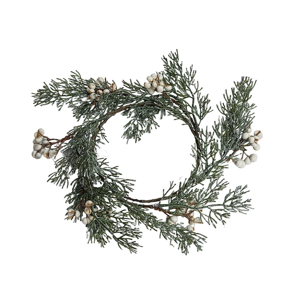 Corona navideña 11x22 cm verde wwxmas