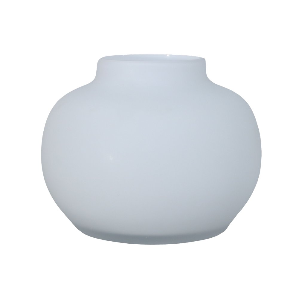 Florero de ceramica 10x18 cm blanco