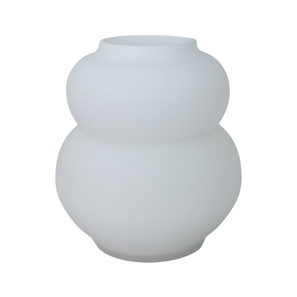 Florero de ceramica 12x28 cm blanco