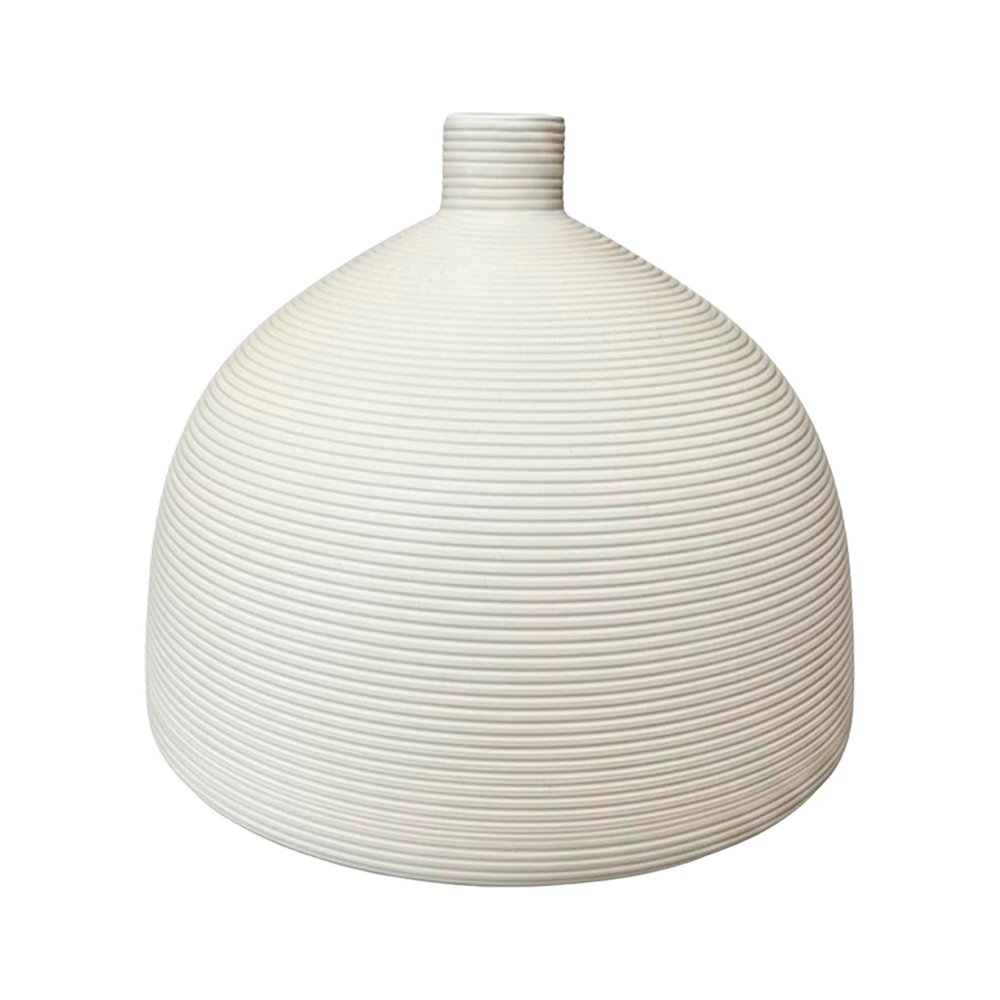 Florero de ceramica 2.6x17 cm blanco