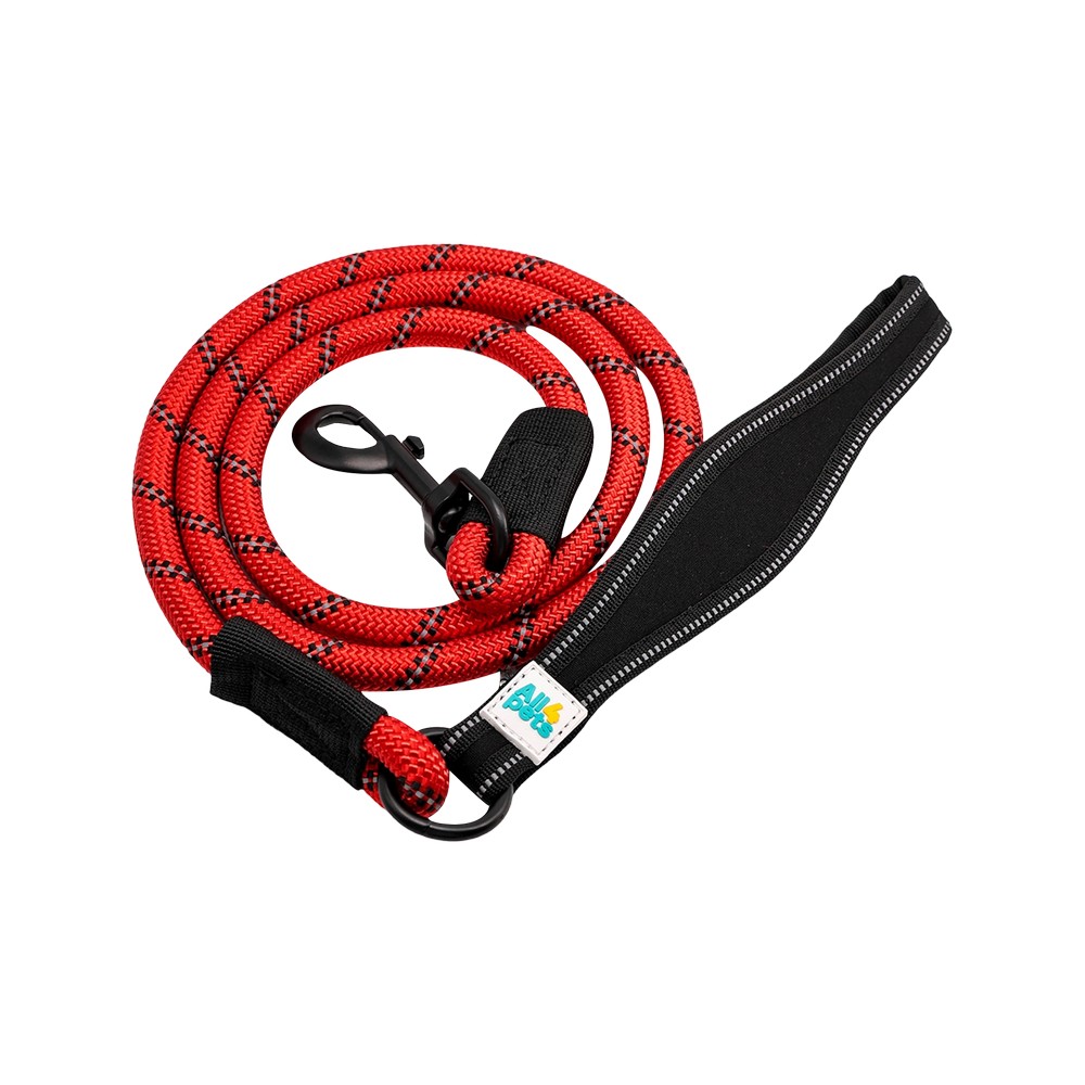 Correa de nylon para perro l rojo