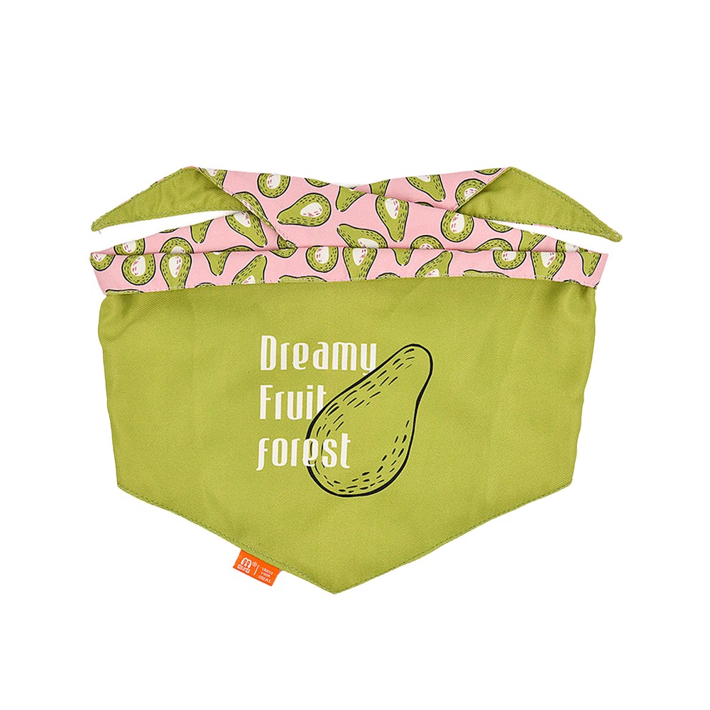BANDANA PARA PERRO TALLA L/XL (85 cm) ROSADO/VERDE AGUACATE