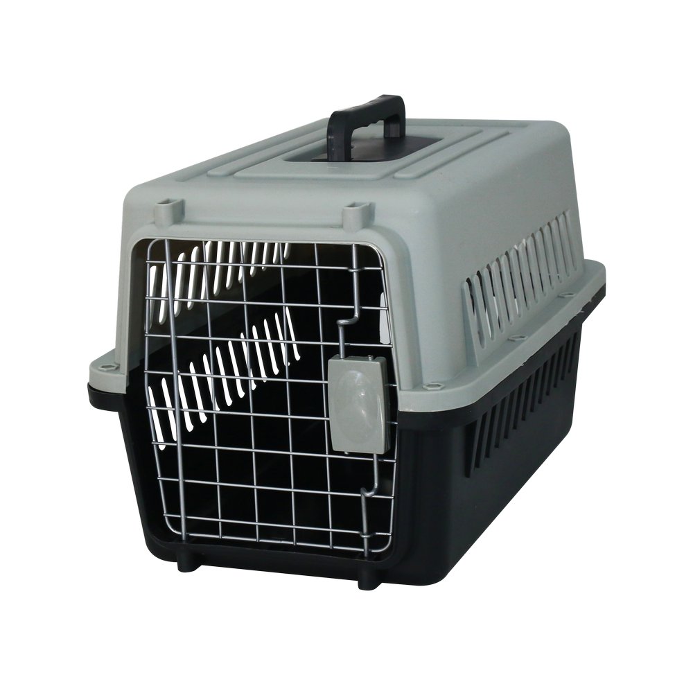 Transportador para mascotas plastico 50x33x33 cm gris
