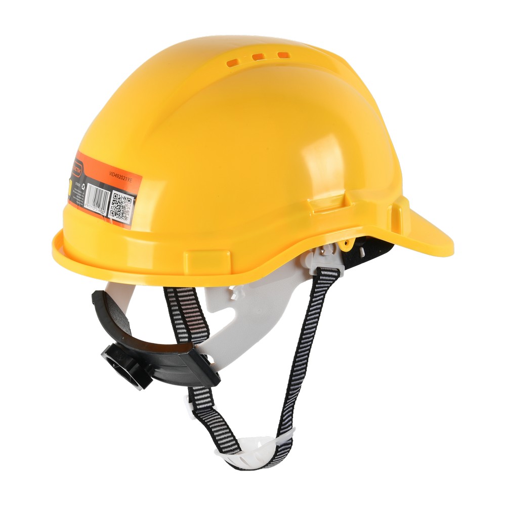 Casco amarillo con ratch