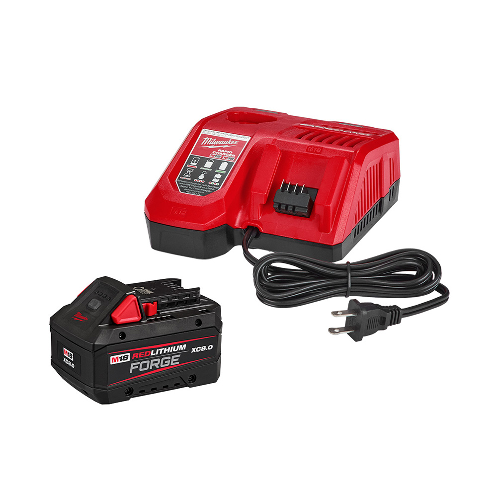 Cargador + bateria recargable 18v 8.0ah redlithium forge