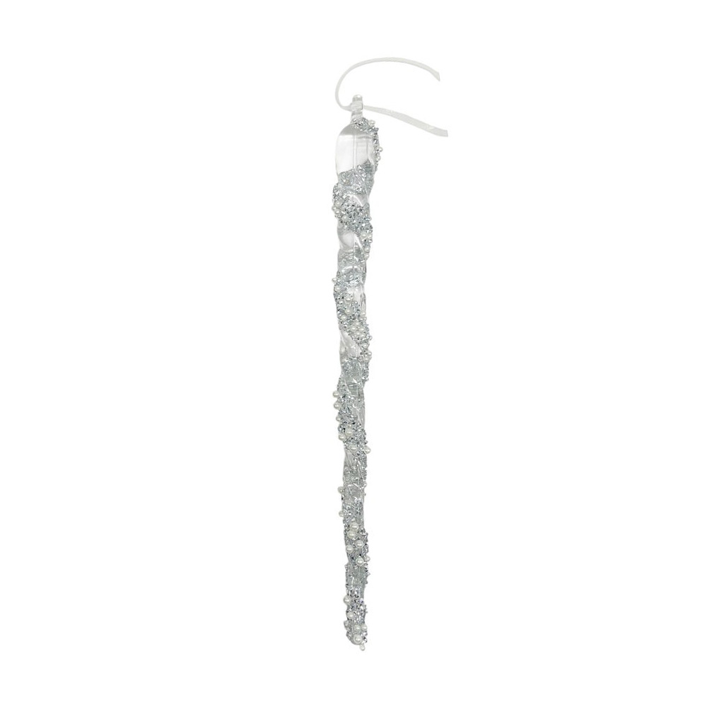 Ornamento navideño de perlas acrílicas de 29 cm 3 pzas