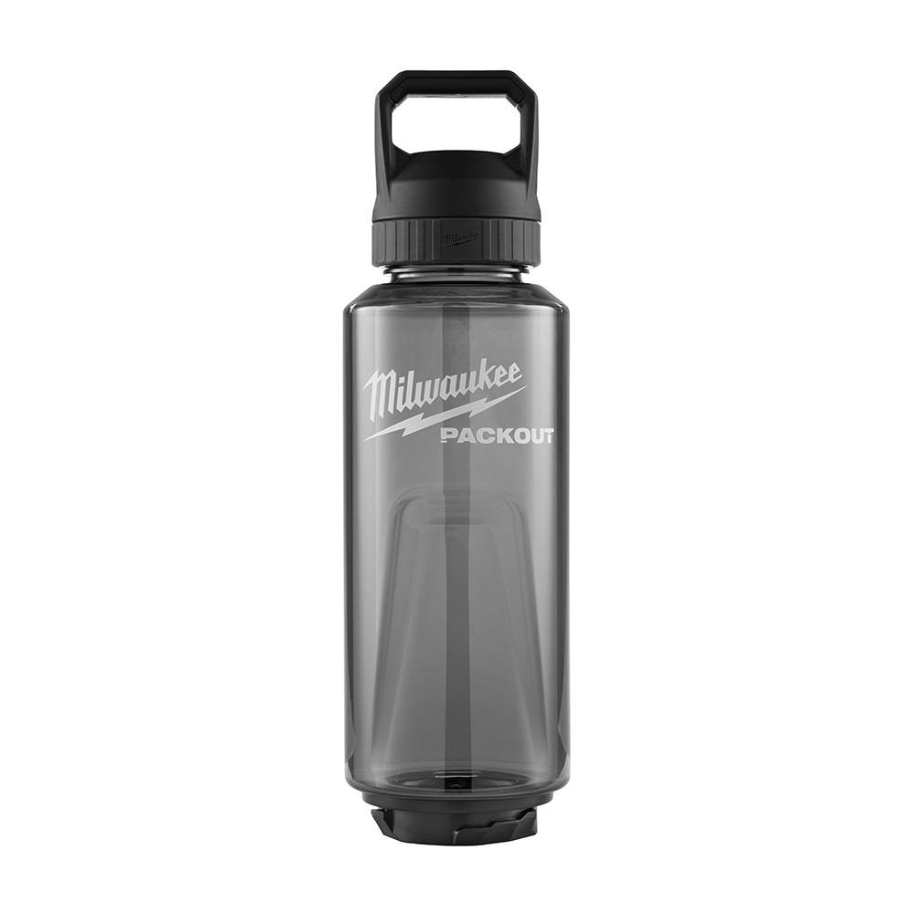 Botella acrilica 48oz negra packout