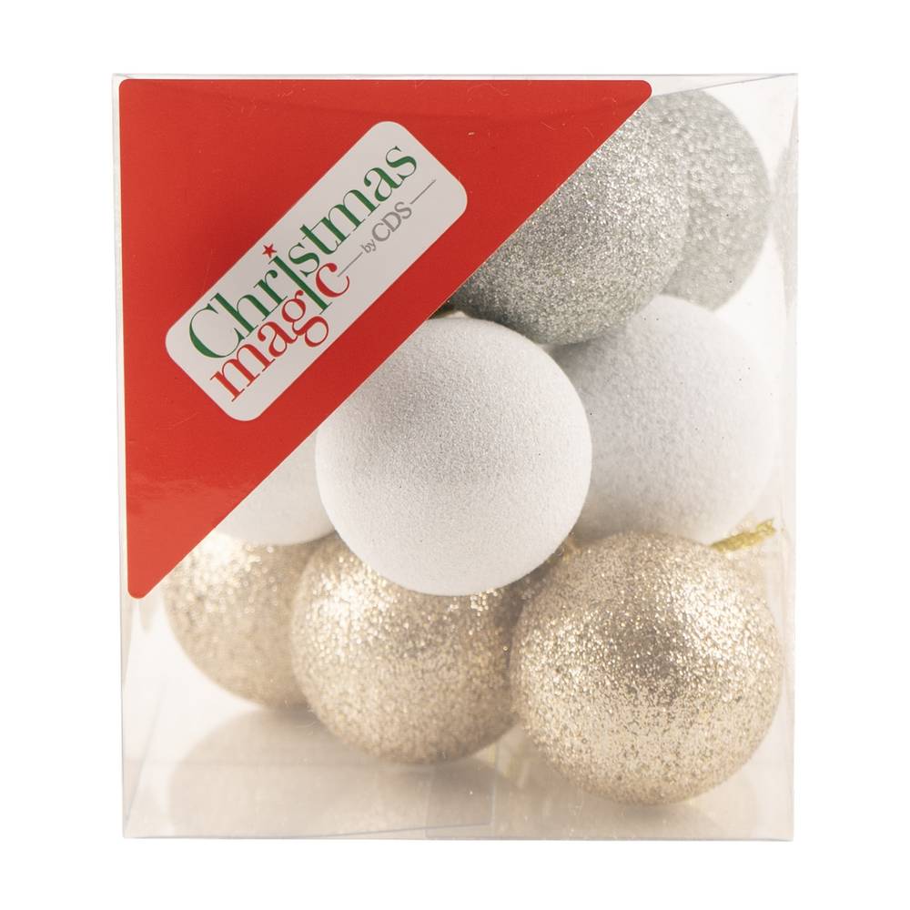 Bolas navideñas de 4 cm - set de 12 unidades