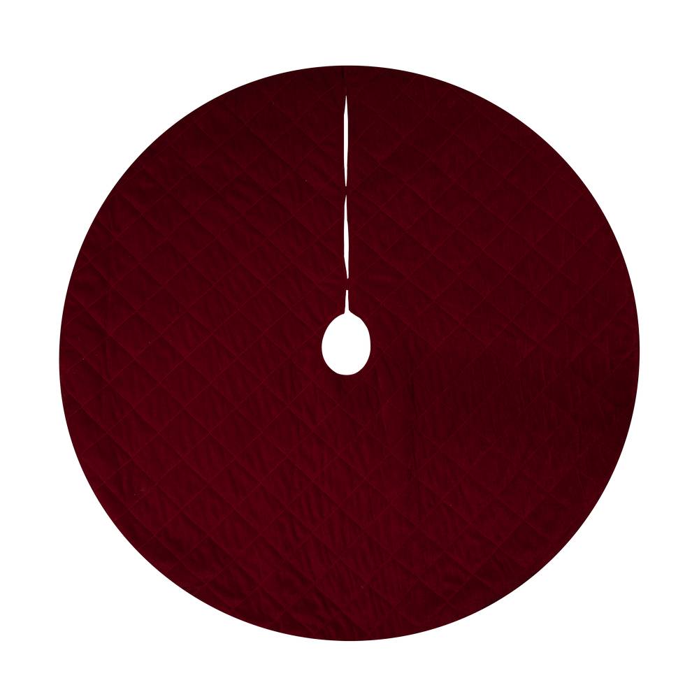 Pie de árbol navideño de 1.22 m color rojo