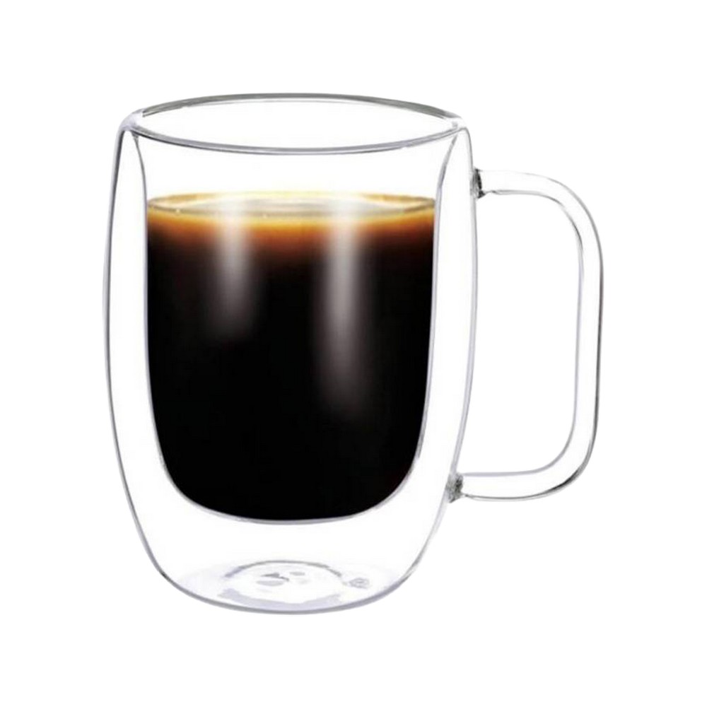Taza de vidrio para espresso 80 ml 2 piezas