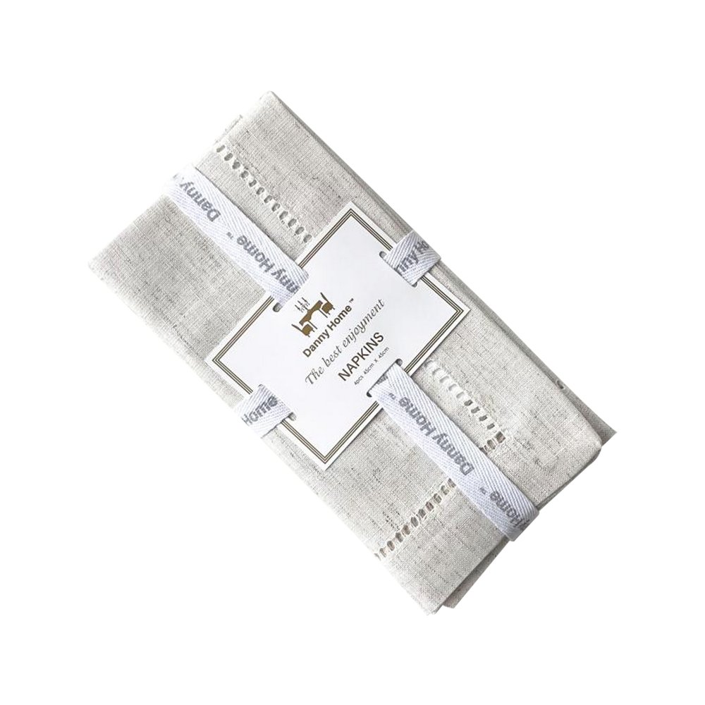 Servilleta de tela 45x45 cm beige 4 piezas