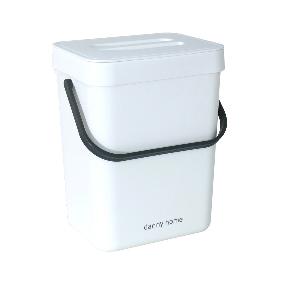 Basurero para composta plastico 20x15x24.5 cm blanco