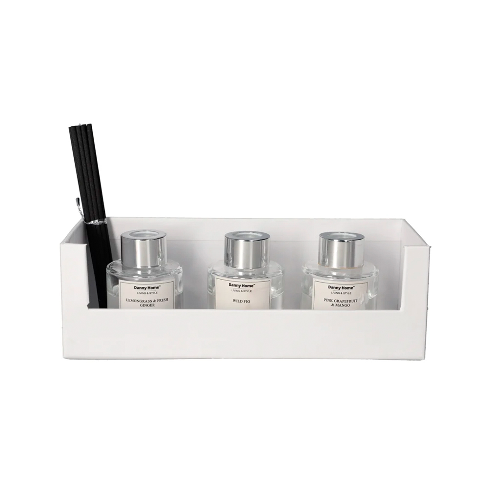 Difusor de fragancia 30 ml limon/toronja/mango 3 piezas
