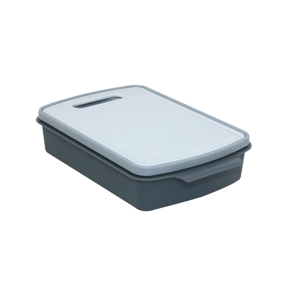 Tabla para picar con deposito plastica 38x23x8.5 cm