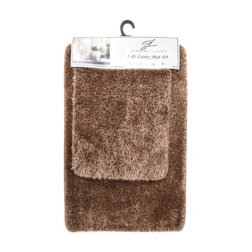 Alfombra para baño madison camel s/2