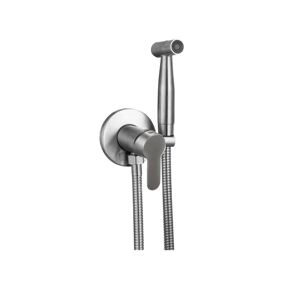 Bidet para ducha monomando a la pared satinado