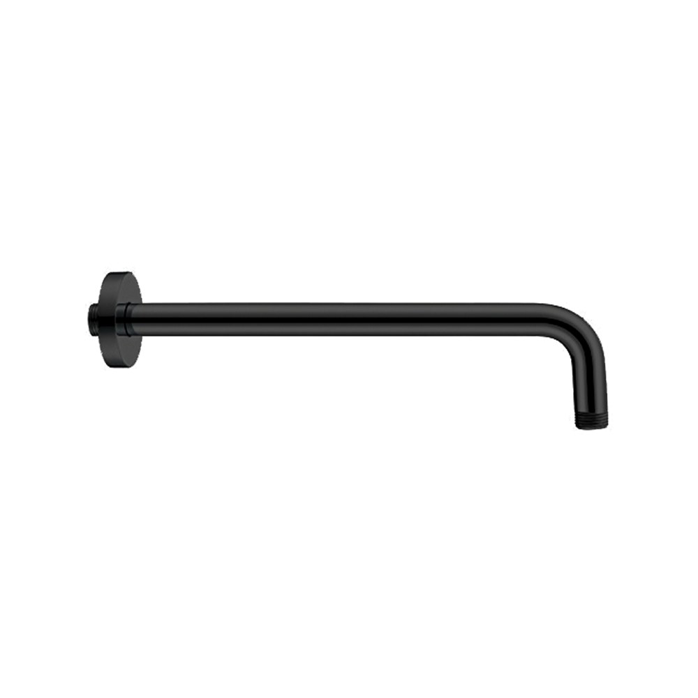 Brazo de ducha negro 12 pulg (30 cm)