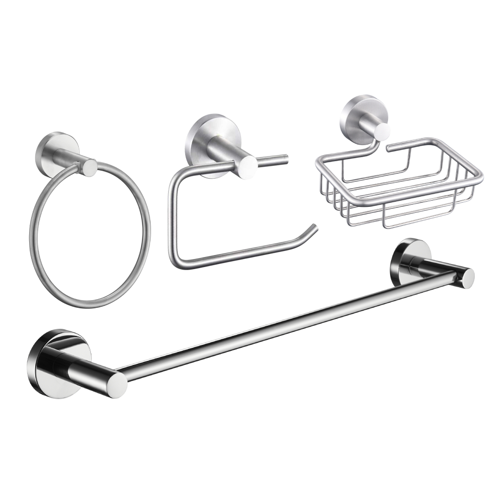 Accesorios para baño satinado
