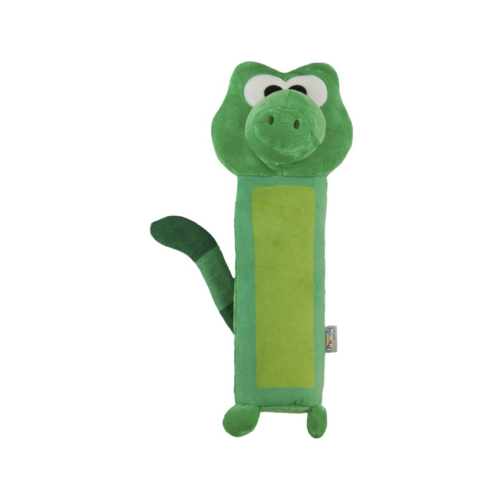 Juguete para perro 31 cm peluche cocodrilo verde