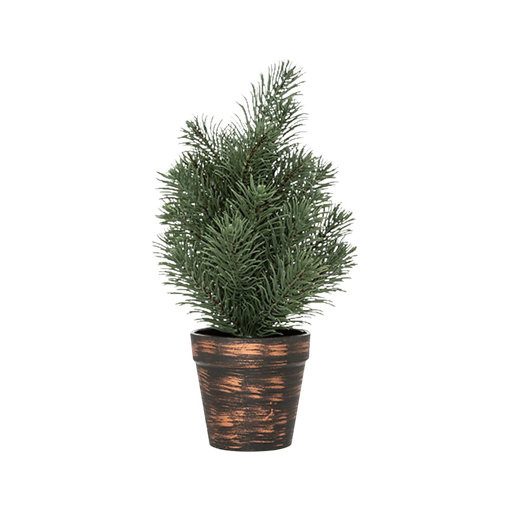 Adorno navideño mini arbol en maceta 30 cm surtido