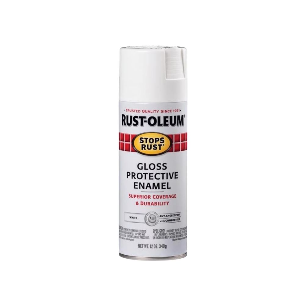 Pintura en spray 12 oz blanco brillante antioxido