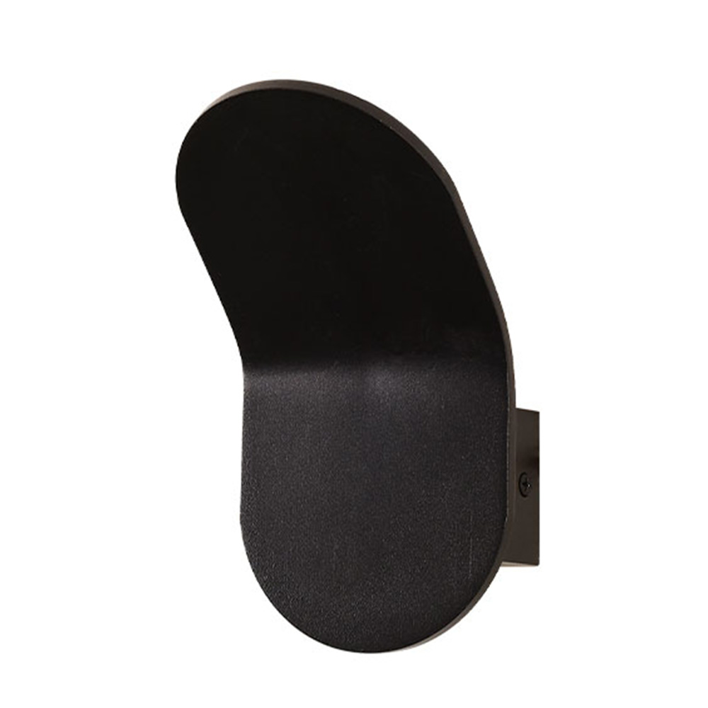 Lampara de pared led 5w 3000k 100-240v 10 x 18 cm negro