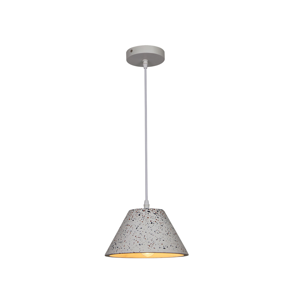Lampara colgante cemento e27 x 1 max 40w 100-240v 24 x 120 cm
