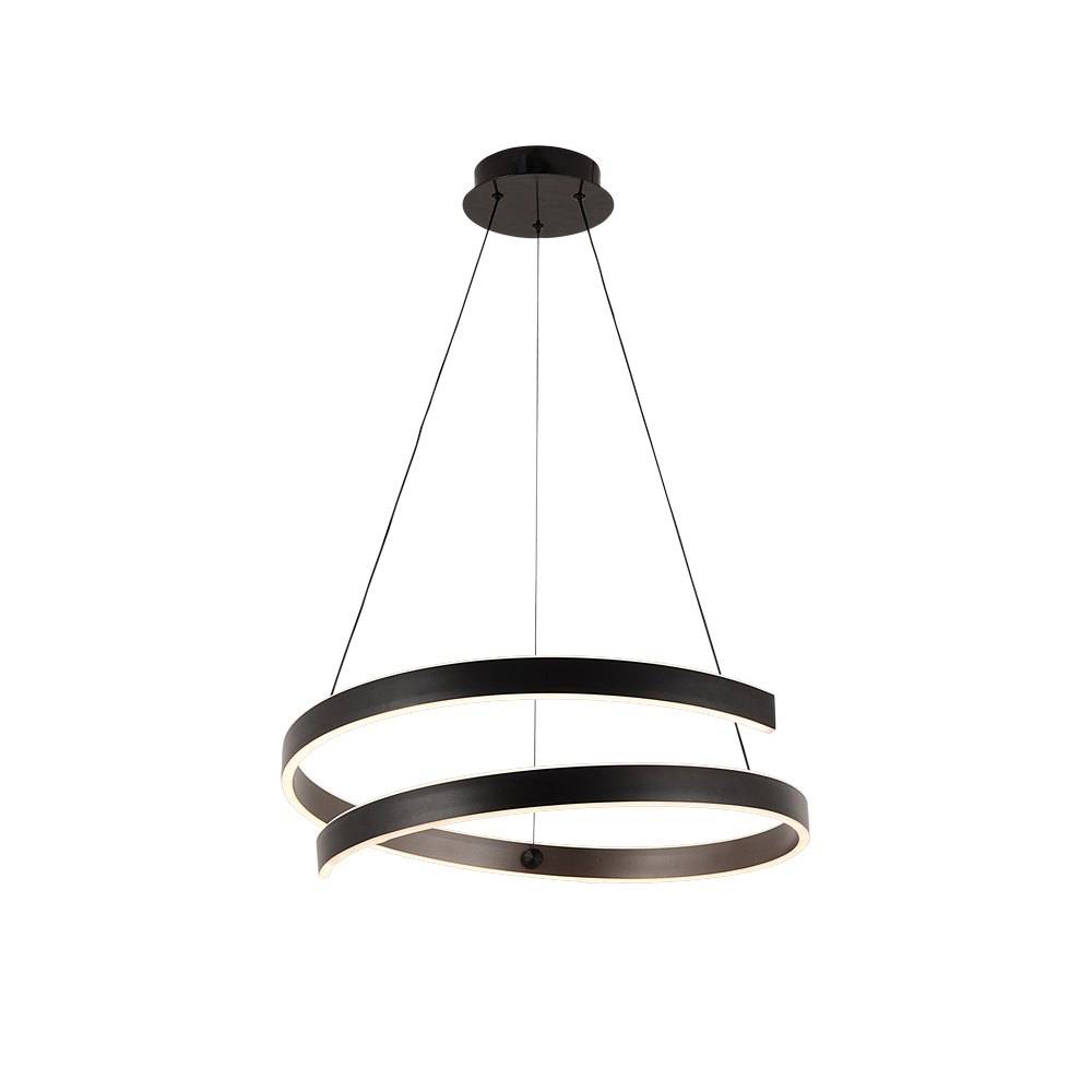 Lampara colgante led 36w 4000k 100-240v 60 x 150 cm negro
