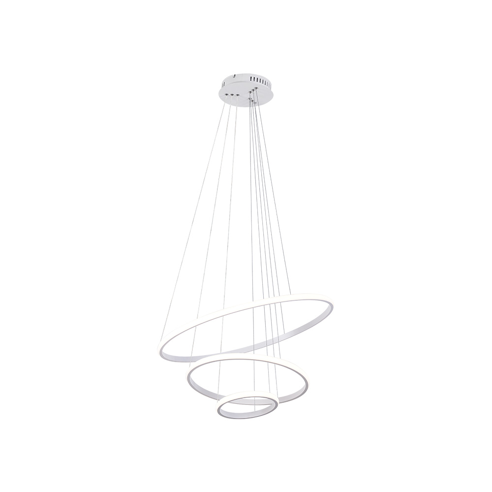 Lampara colgante led 90w 4000k 100-240v 60 cm blanco