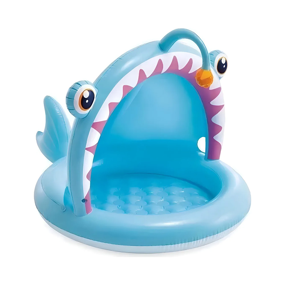 Piscina inflable para niños 1.27 m x1.02 m x86 cm angler fish