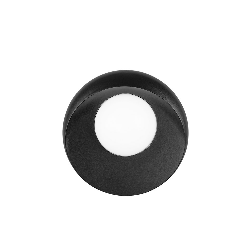 Lampara de pared exterior negra led