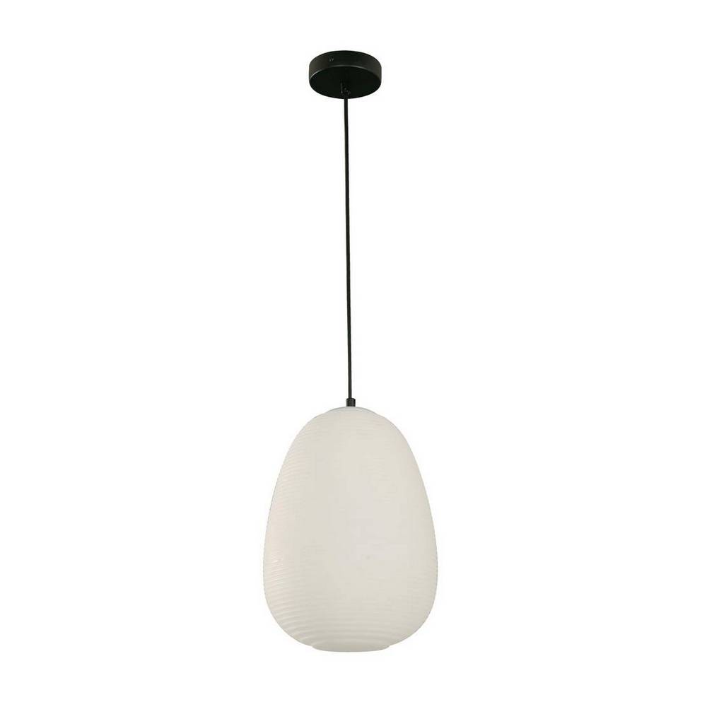 Lampara colgante blanco y negro 1l e27 40w