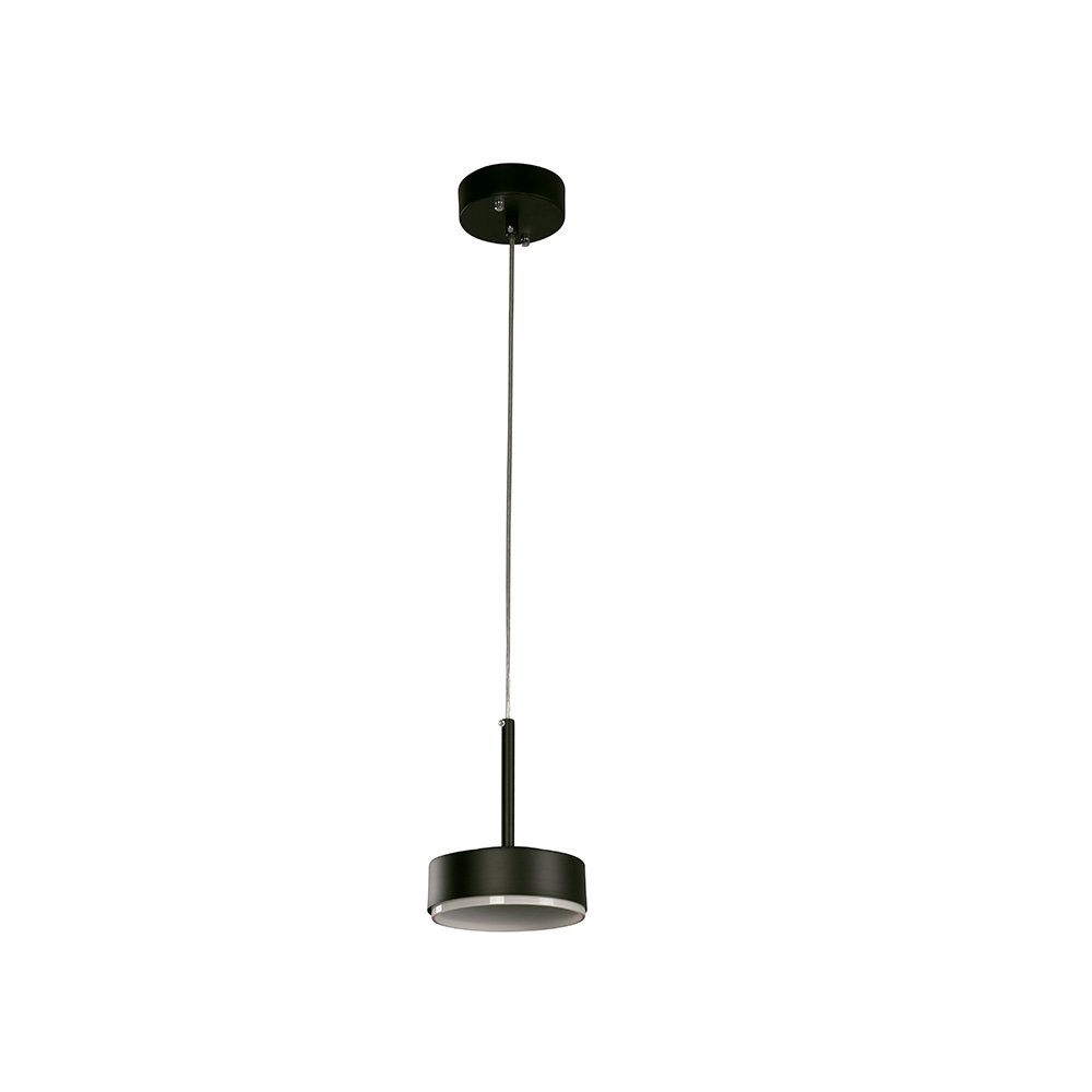 Lampara led de techo negro 6w 100-240v 3000k