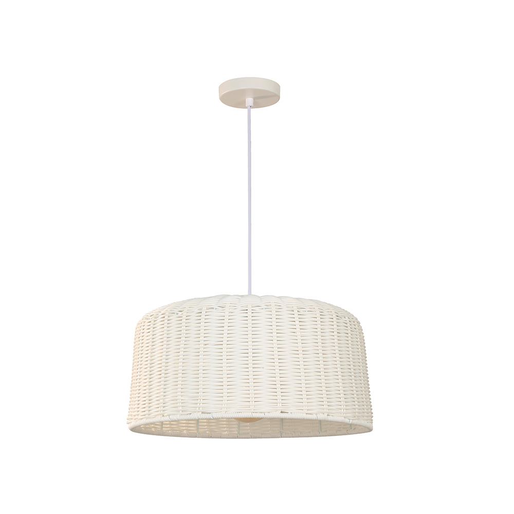 Lampara colgante blanco 1l e27 60w