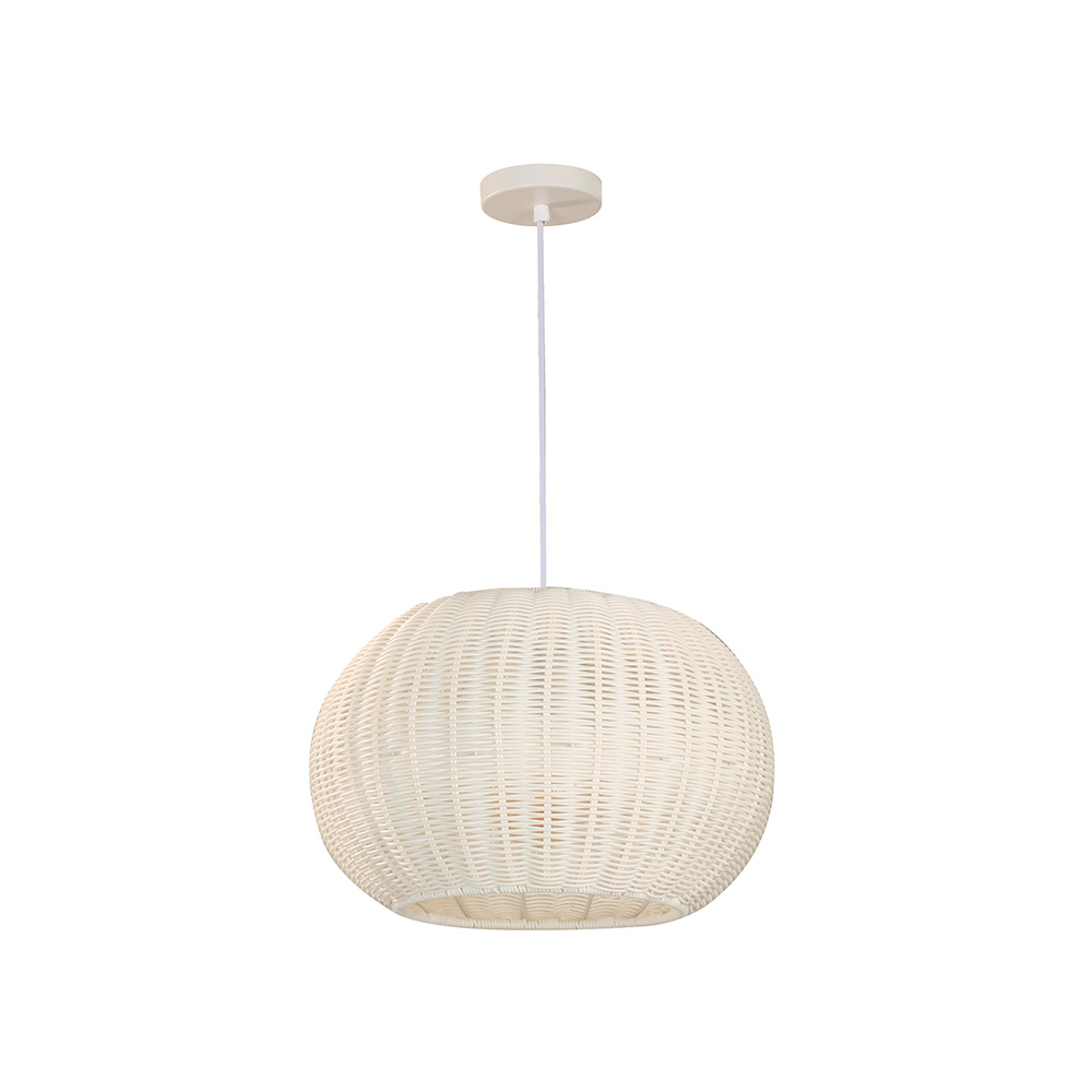 Lampara colgante blanco1l e27 60w