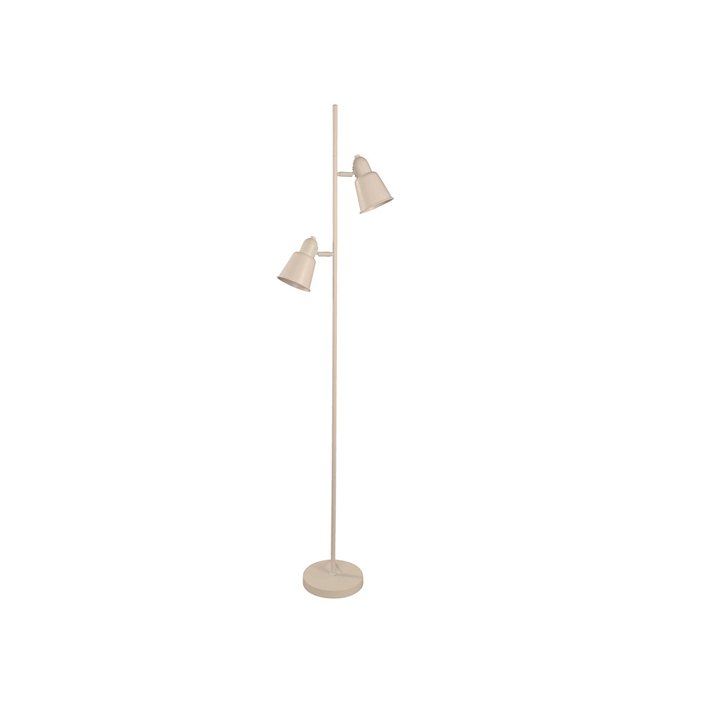 Lampara de pie blanco 2l e27 40w